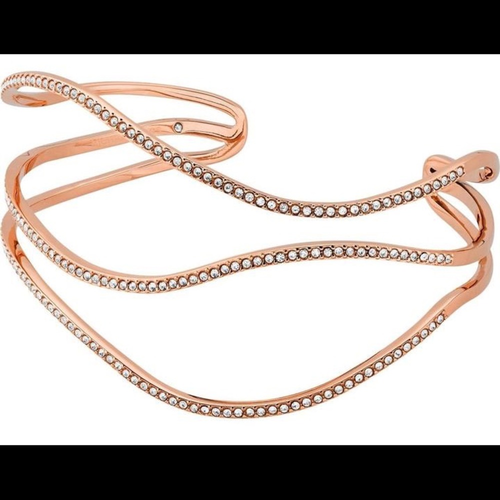 🌹 Michael Kors Rose Gold Pave Crystal Bracelet